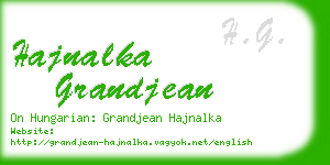 hajnalka grandjean business card